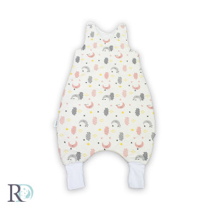 Бебешки спален чувал с крачета в сиво / 150 гр - Луна