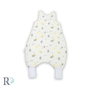 Бебешки спален чувал с крачета в сиво / 150 гр - Облаче