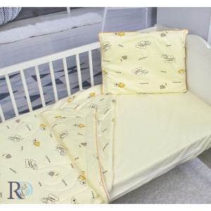 Памучен бебешки спален комплект Мечета