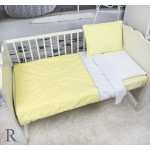 Памучен бебешки спален комплект в жълто