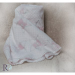 Бебешко одеяло + подарък розово мече