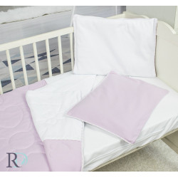 Памучен бебешки спален комплект в розово 