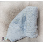 Бебешко одеяло + подарък синьо зайче
