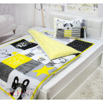 Детски спален комплект в жълто и сиво - Dream Big