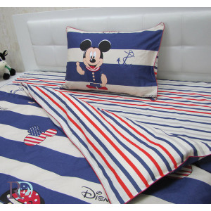 Детски комплект чаршафи Mickey Mouse - памук Детски комплект чаршафи Mickey Mouse - памук