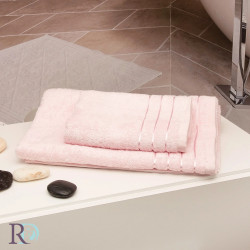 Хавлиена кърпа от бамбук Карла 50х90 см. - розово