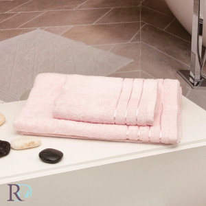 Хавлиена кърпа от бамбук Карла 50х90 см. - розово