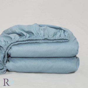 Чаршаф с ластик Аква - Сатениран памук  Чаршаф с ластик Аква - Сатениран памук