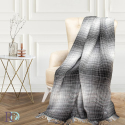 Модерно одеяло Scotch 150х200 см. - сиво и черно