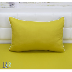 Калъфка за възглавница в цвят горчица - Памучен сатен