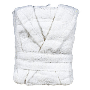 Памучен халат - Бял Памучен халат - Бял