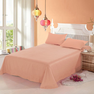 Бежов чаршаф с калъфки за възглавница - 100% Памук Бежов чаршаф с калъфки за възглавница - 100% Памук