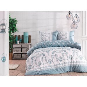 Спален комплект Синя орнаментика - ранфорс Спален комплект Синя орнаментика - ранфорс