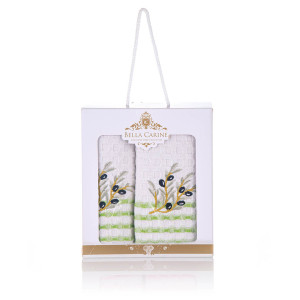 Комплект вафлени кърпи Маслинова клонка Комплект вафлени кърпи Маслинова клонка