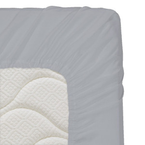 Памучен долен чаршаф с ластик 180/200/25 Grey Памучен долен чаршаф с ластик 180/200/25 Grey