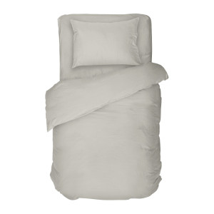 Спален комплект от ранфорс, единичен, Сив