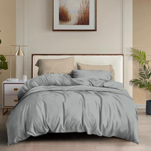 Сив спален комплект - Микрофибър