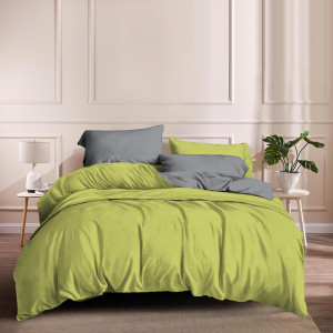 Спален комплект в Зелено и Сиво - Микрофибър