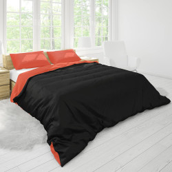 Микрофибърен спален комплект, 2 части - Червено и Черно