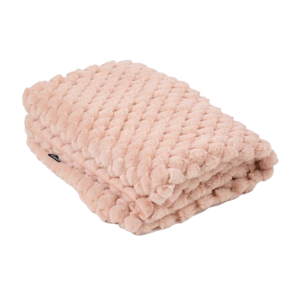Розово плюшено одеяло 200х200 см.