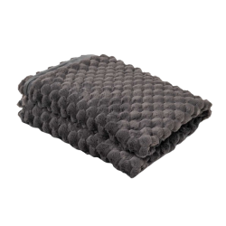 Сиво плюшено одеяло 200х200 см.