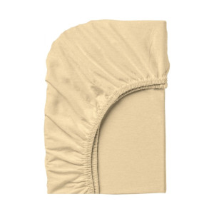 Чаршаф с ластик в Екрю 160/200/25 - Памучно трико Чаршаф с ластик в Екрю 160/200/25 - Памучно трико