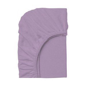 Чаршаф с ластик в лилаво 160/200/25 - Памучно трико Чаршаф с ластик в лилаво 160/200/25 - Памучно трико