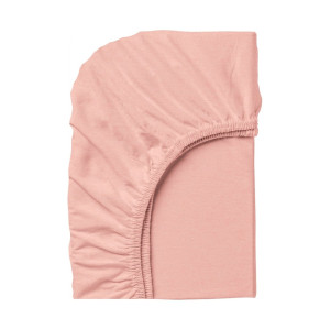 Чаршаф с ластик в прасковен цвят 160/200/25 - Памучно трико Чаршаф с ластик в прасковен цвят 160/200/25 - Памучно трико