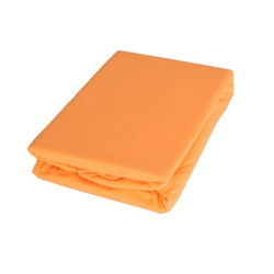 Памучен чаршаф с ластик - Оранжев
