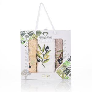 Комплект кухненски кърпи Маслиново дърво Комплект кухненски кърпи Маслиново дърво