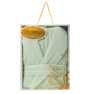 Памучен халат за баня - Стил аква Памучен халат за баня - Стил аква