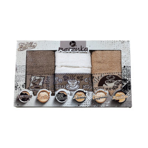 Комплект 3 броя кухненски кърпи Капучино Комплект 3 броя кухненски кърпи Капучино