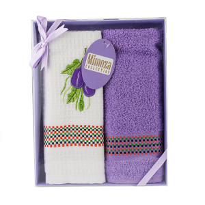 Комплект 2 броя памучни хавлиени кърпи Маслинки Комплект 2 броя памучни хавлиени кърпи Маслинки