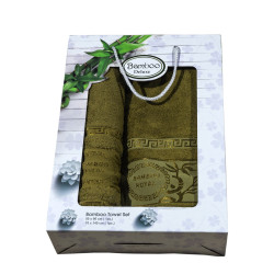 Луксозен комплект хавлиени кърпи от бамбук - Даяна