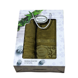 Луксозен комплект хавлиени кърпи от бамбук - Даяна