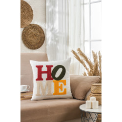 Декоративна калъфка с ръчна бродерия Home 43х43 см.