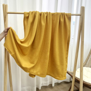 Поларено одеяло Ретро горчица 130х160 см.