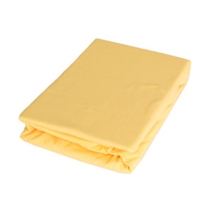 Памучен чаршаф с ластик Жълто Памучен чаршаф с ластик Жълто