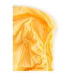 Памучен чаршаф с ластик Жълто