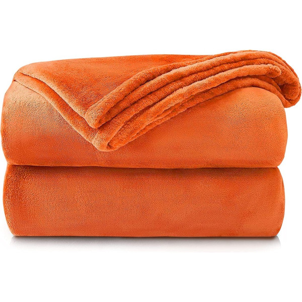 Оранжево меко одеяло Hit 150х210 см. 