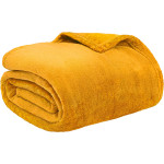 Жълто меко одеяло Hit 150х210 см. 