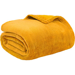 Жълто меко одеяло Hit 200х210 см. 