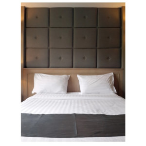 Спално бельо БЯЛ памучен сатен на райета Спално бельо БЯЛ памучен сатен на райета