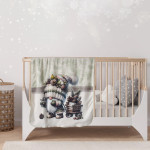 Меко бебешко коледно одеяло Bat