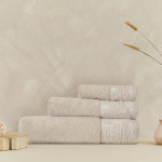 Бежова хавлиена кърпа Ria - 30х50 см.