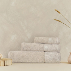 Бежова хавлиена кърпа Ria - 30х50 см.