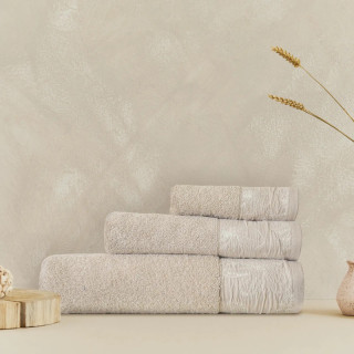 Бежова хавлиена кърпа Ria - 30х50 см.