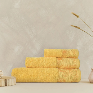 Жълта хавлиена кърпа Ria - 30х50 см.
