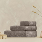 Тъмносива хавлиена кърпа Ria - 30х50 см.