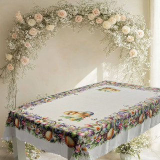 Великденска покривка Easter garden - 100х150 см.
